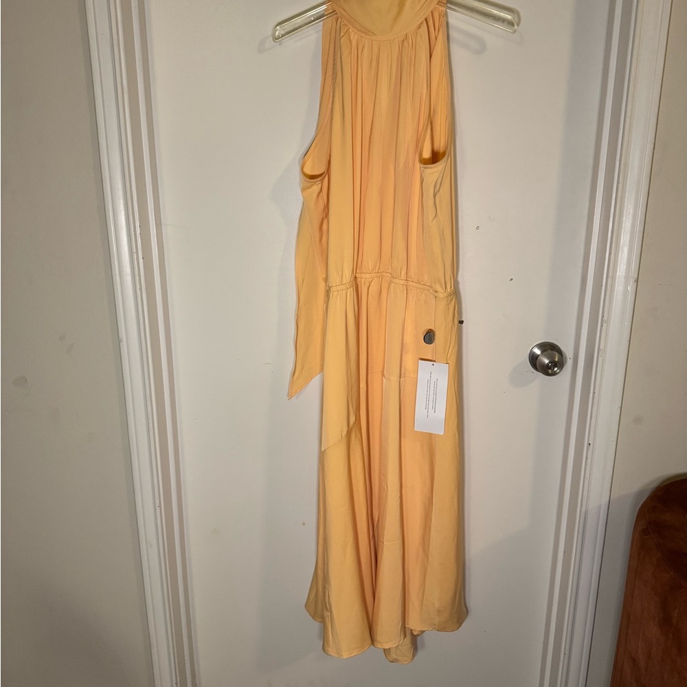 Club L London Peach Midi Dress